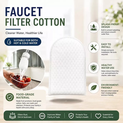 💧 50PCS Faucet Filter Bags – Reusable Fine Mesh Sediment & Rust Catcher with Adjustable Straps