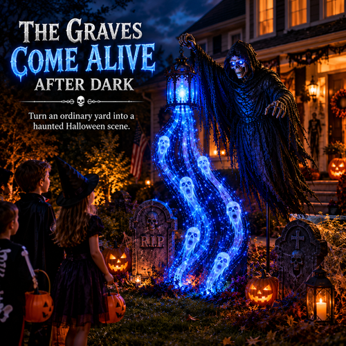 49% OFF 🔥Animated Halloween Soul Harvester Garden Light💀