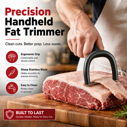 🥩 Handheld Fat Trimmer for Beef & Pork – Easy BBQ Prep Tool