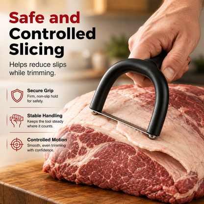🥩 Handheld Fat Trimmer for Beef & Pork – Easy BBQ Prep Tool