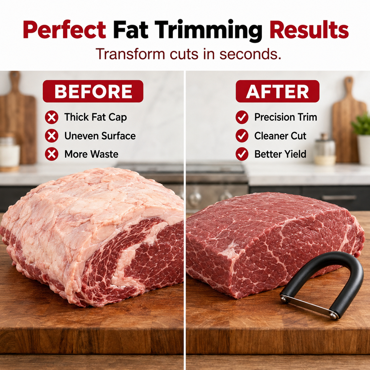 🥩 Handheld Fat Trimmer for Beef & Pork – Easy BBQ Prep Tool