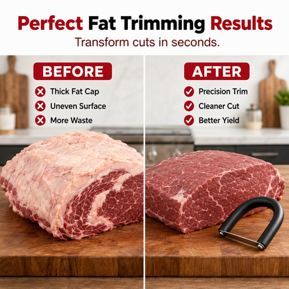 🥩 Handheld Fat Trimmer for Beef & Pork – Easy BBQ Prep Tool
