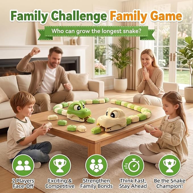 🐍 Magnetic RC Snake Game – Eat, Grow & Learn Through Play