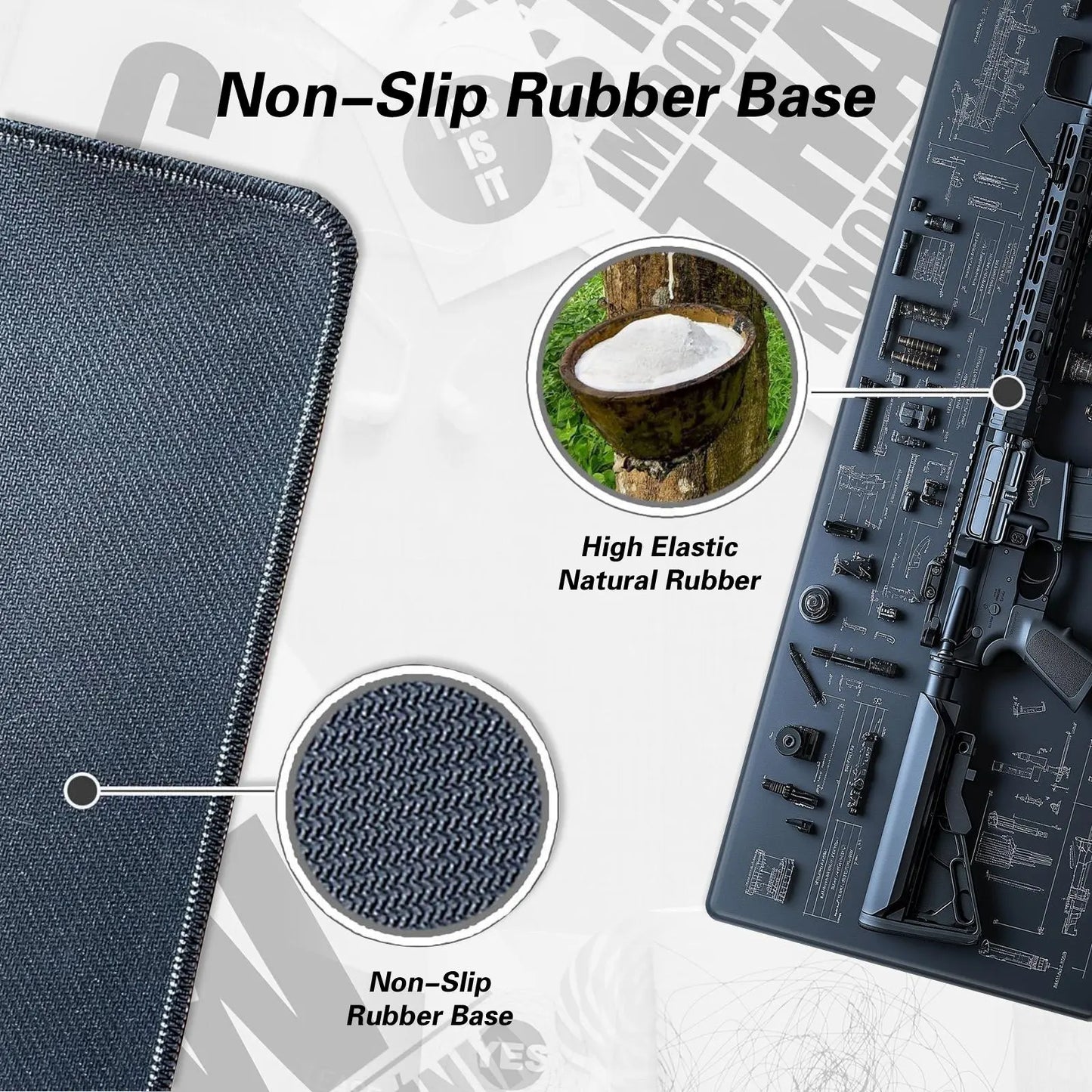 🖱️ Decorative Mouse Pad – Non-Slip & Washable