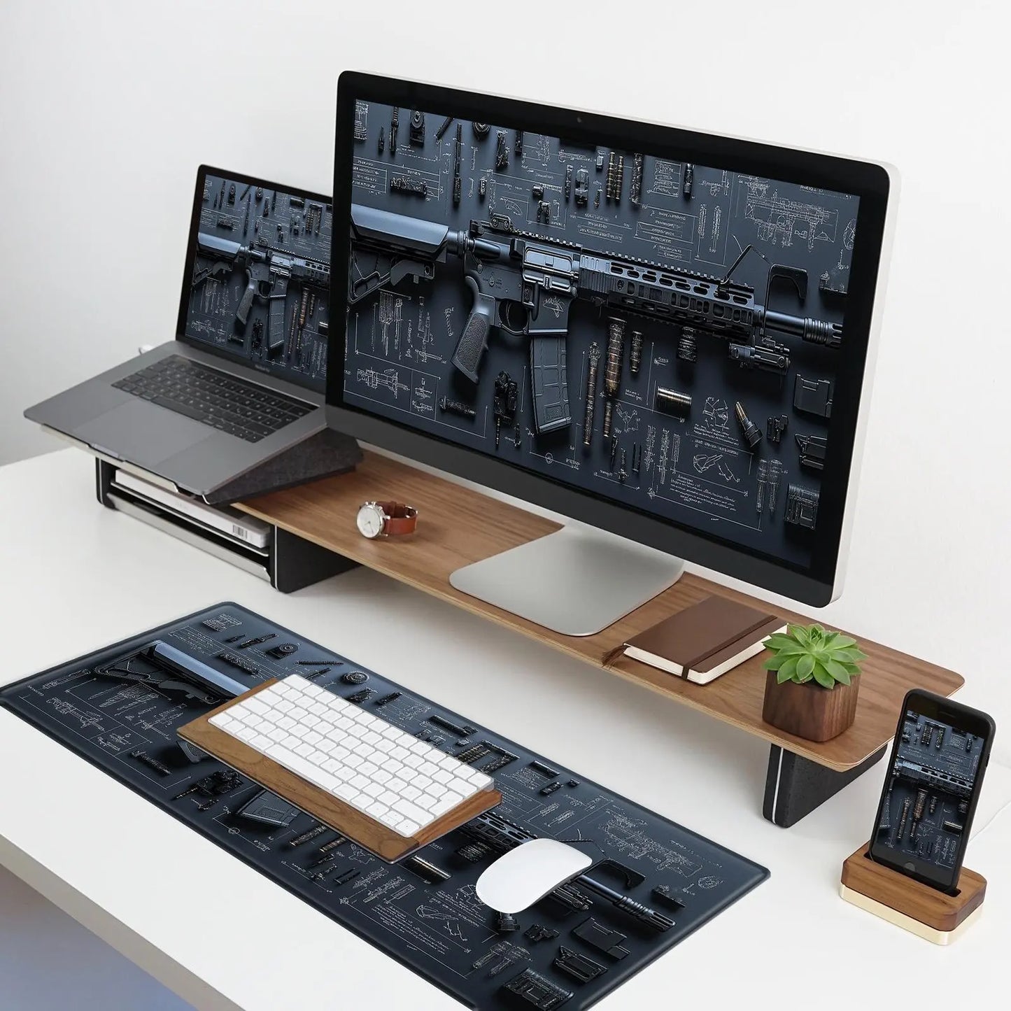🖱️ Decorative Mouse Pad – Non-Slip & Washable