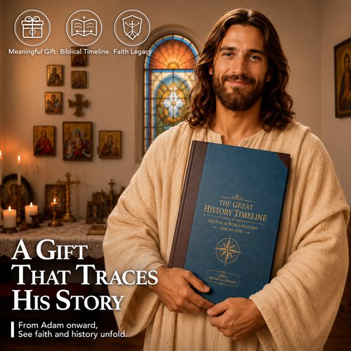 📜 6,000 Years of Biblical & World History – 23-Foot Fold-Out Synchronological Timeline