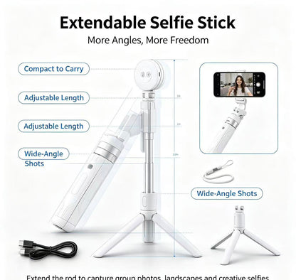 📸LAST DAY 32% OFF-Zoomable Magnetic Palm Grip | Selfie Stick & Tripod