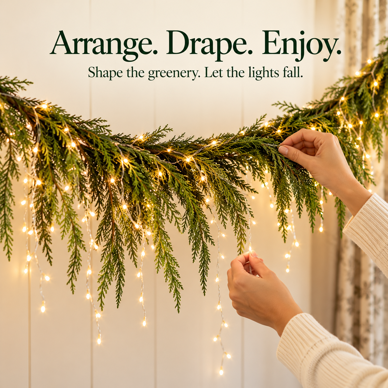 Arrange · Drape · Light