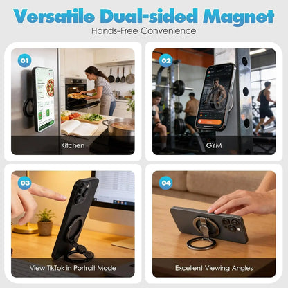 🧲 2-in-1 Magnetic Phone Stand & Fidget Spinner – Foldable, 360° Rotation