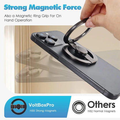 🧲 2-in-1 Magnetic Phone Stand & Fidget Spinner – Foldable, 360° Rotation