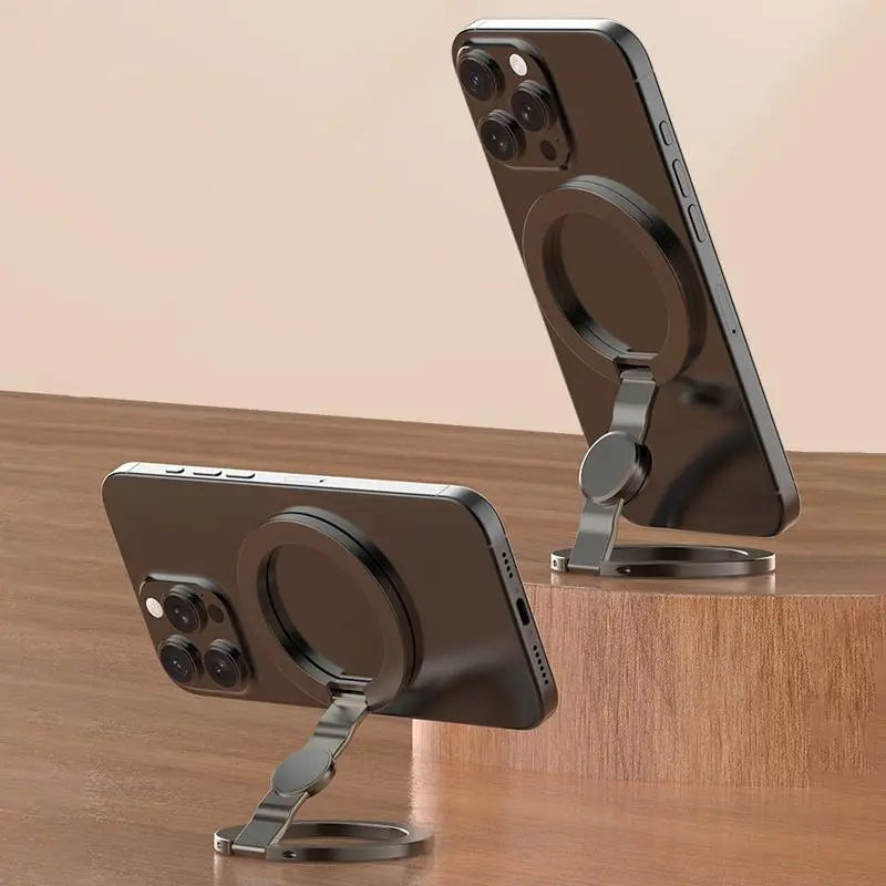 🧲 2-in-1 Magnetic Phone Stand & Fidget Spinner – Foldable, 360° Rotation