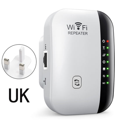 📶 WiFi Range Extender – Plug-In Repeater with Ethernet Port & Free Cable
