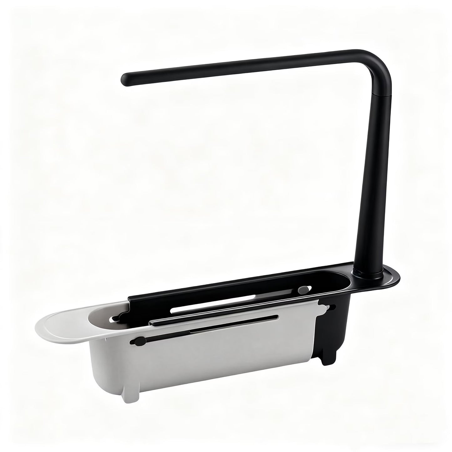 ✨ Adjustable Telescopic Sink Organizer – Drain, Dry & Declutter