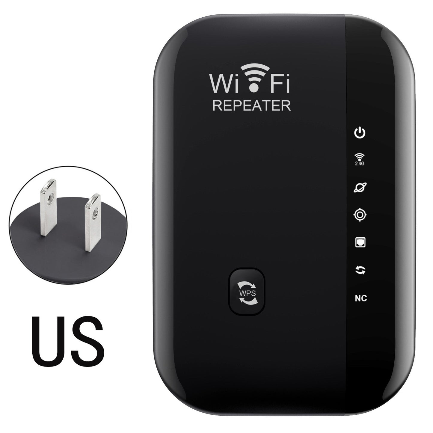 📶 WiFi Range Extender – Plug-In Repeater with Ethernet Port & Free Cable