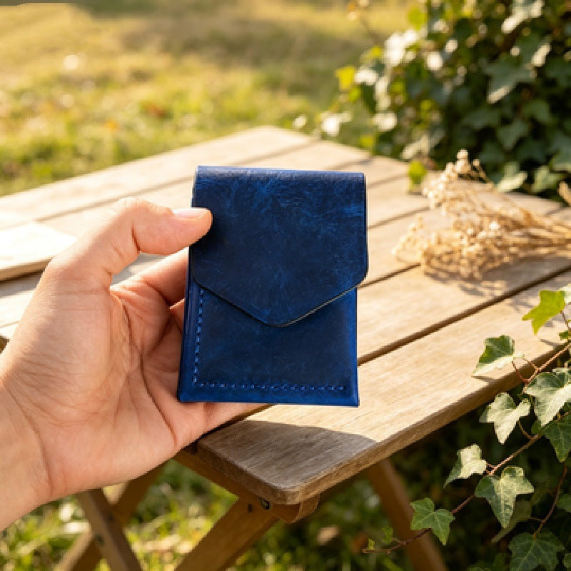 💰Handmade genuine leather wallet – Slim Magnetic Card & Cash Holder for Men💰