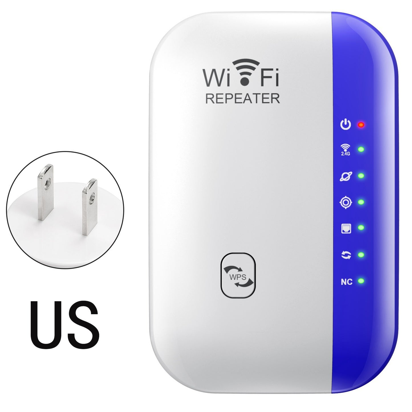 📶 WiFi Range Extender – Plug-In Repeater with Ethernet Port & Free Cable