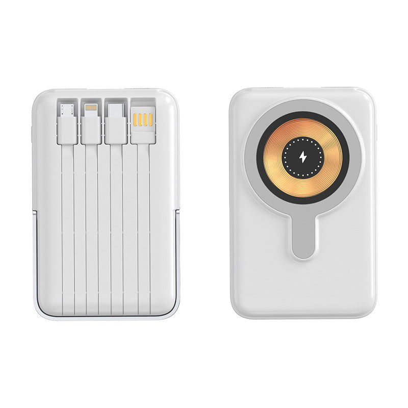 🔋 7-in-1 Magnetic Wireless Power Bank | All-In-One Travel Charger With Built-In Cables🧲