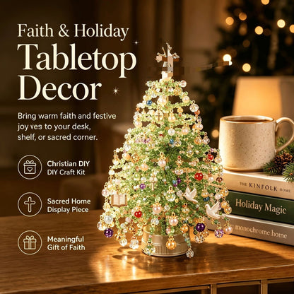 ✨ DIY Lighted Seasonal Tabletop Tree Kit – Create Your Own Holiday Magic