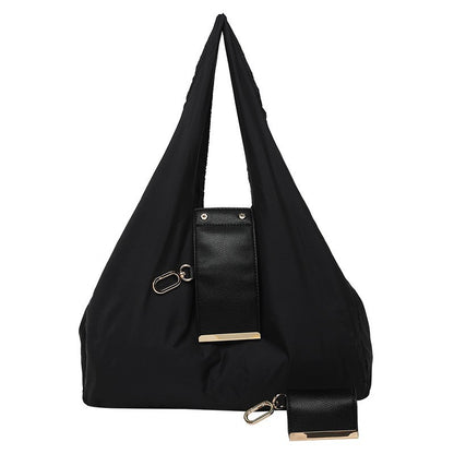 👜 Foldable Shopping Tote Bag with Clip-On Storage Case