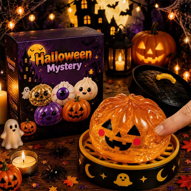 Halloween Mystery Dumpling Squishy Toy | Ghost Edition Surprise Capsule