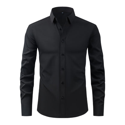 💪 Men's Stretch Slim Fit Short Sleeve Shirt – Button-Down Casual Style