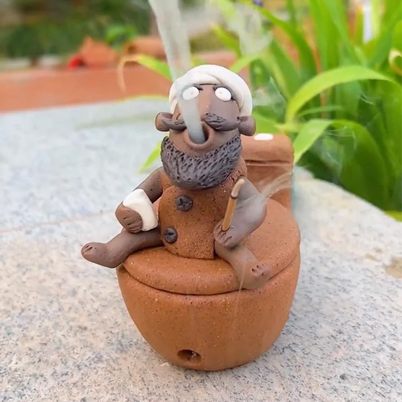🌿 Terracotta Palo Santo Holder – Handmade Incense Burner For Calm Home Rituals