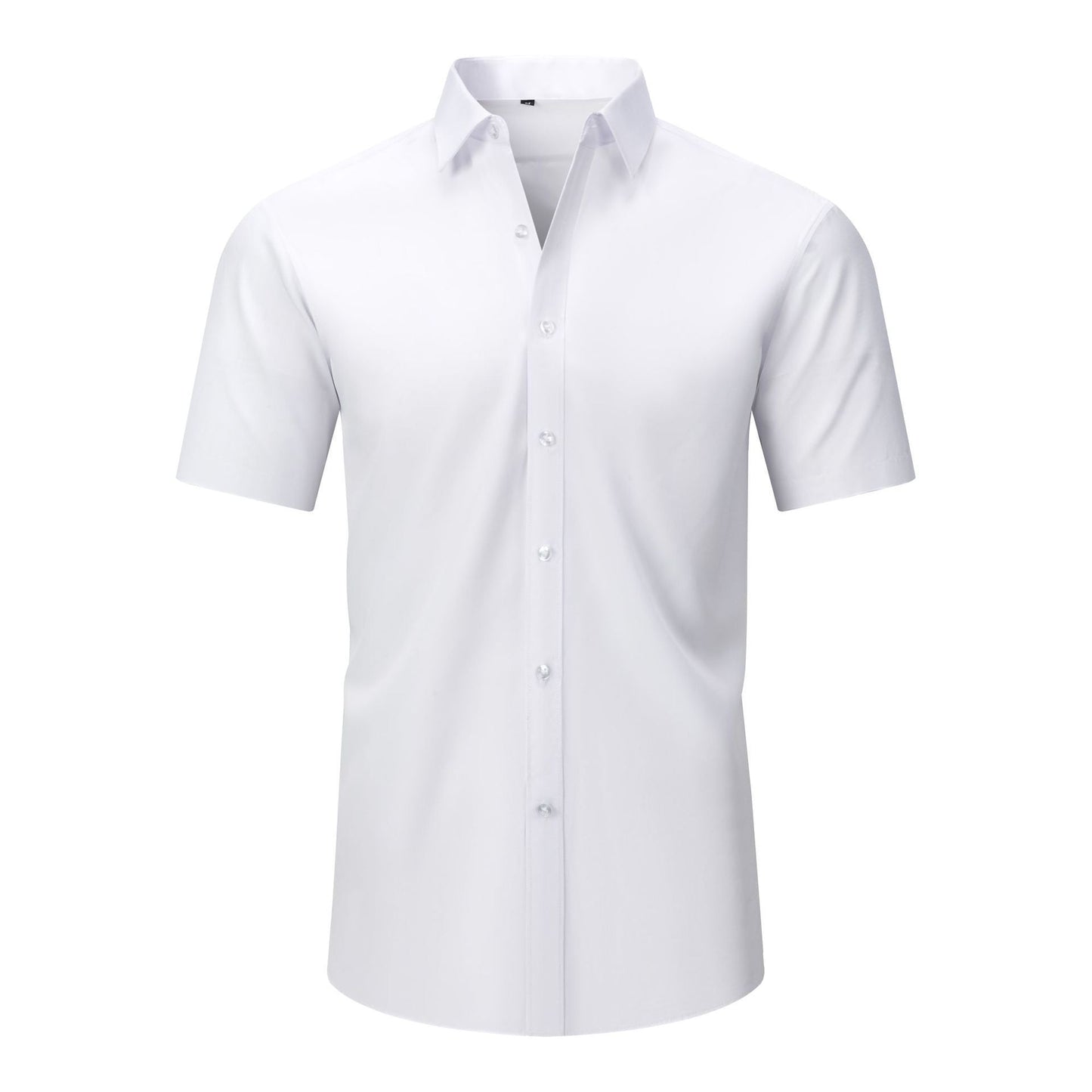 💪 Men's Stretch Slim Fit Short Sleeve Shirt – Button-Down Casual Style