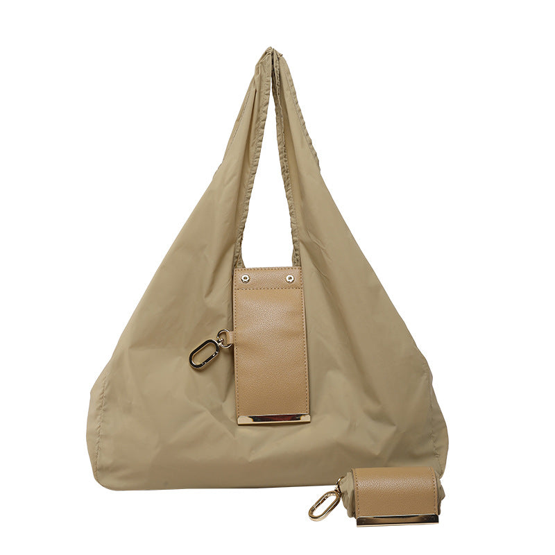 👜 Foldable Shopping Tote Bag with Clip-On Storage Case