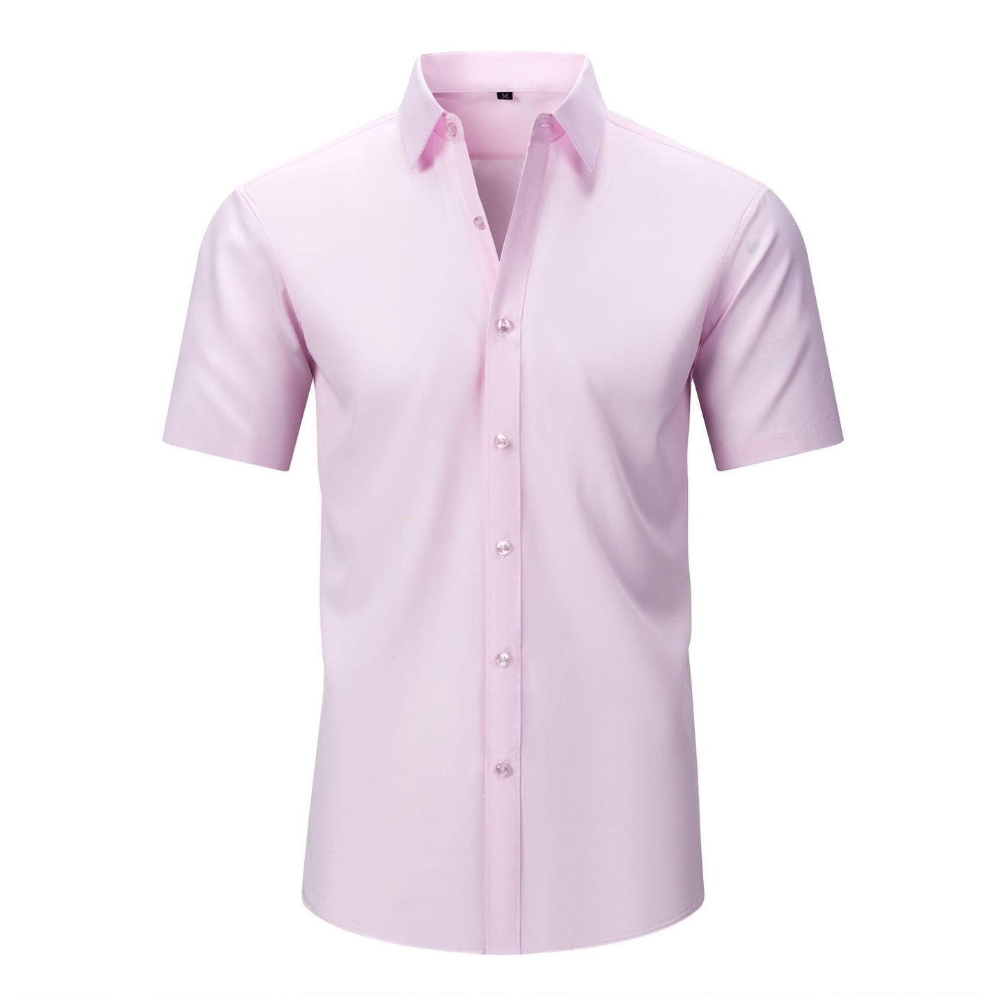 💪 Men's Stretch Slim Fit Short Sleeve Shirt – Button-Down Casual Style