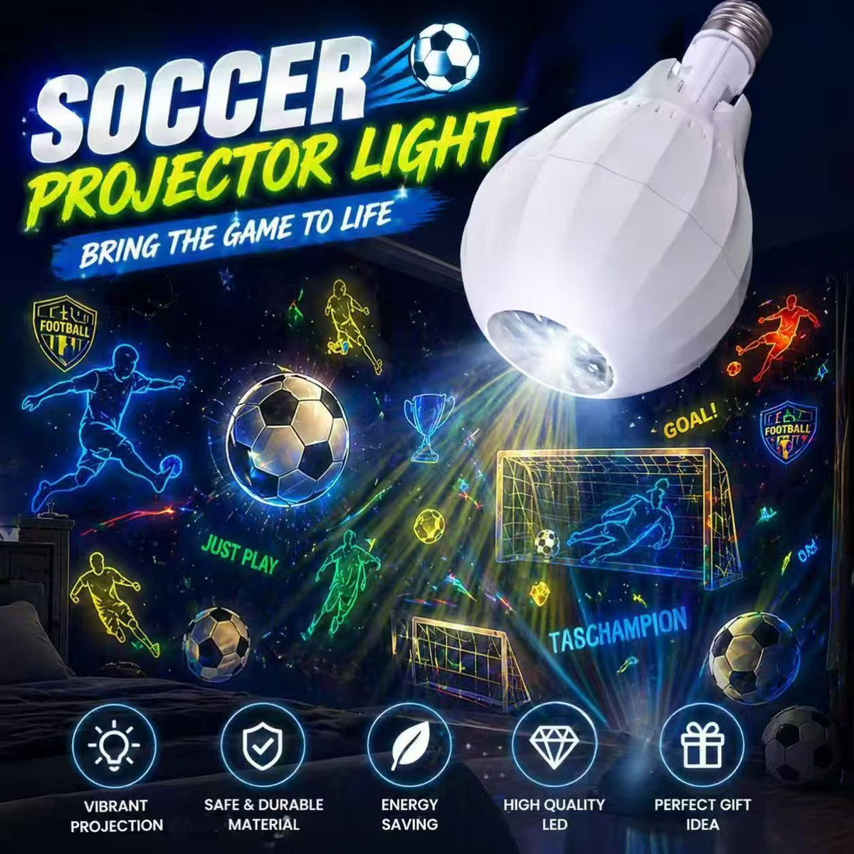 🎁2026 New Arrivals 50% OFF💥🎄 Turn Any Room Into a Christmas Wonderland! ✨ 16-Pattern Rotating Projector Bulb