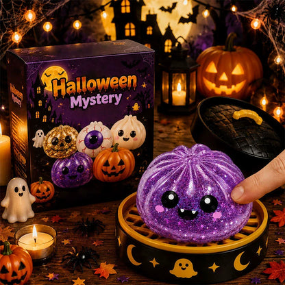 Halloween Mystery Dumpling Squishy Toy | Ghost Edition Surprise Capsule