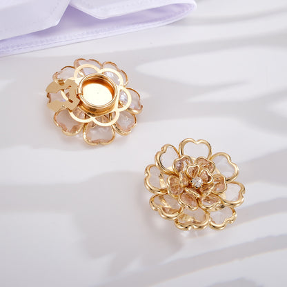 🌸 Flower Button Covers – Instant No-Sew Shirt & Blouse Upgrade