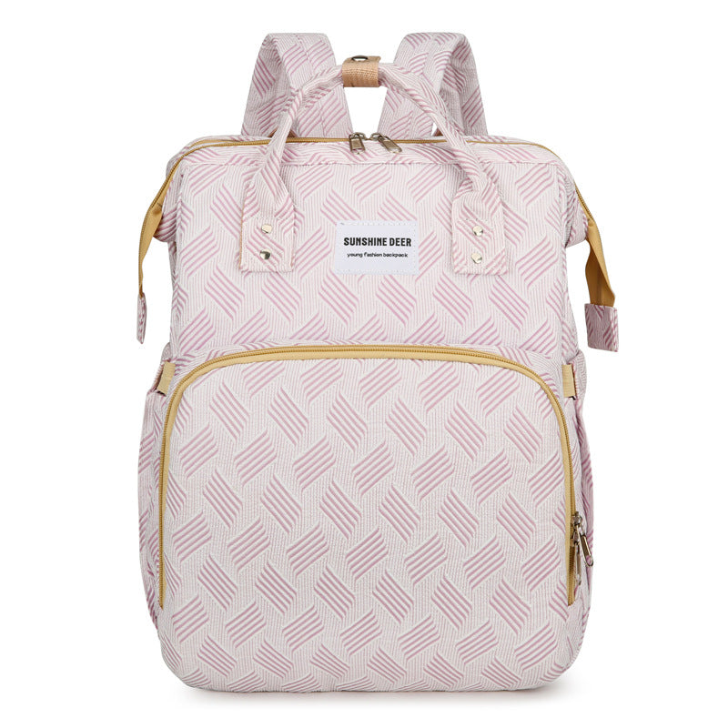 👶2-in-1 Baby Diaper Bag Backpack – Fold-Out Care Space & Large Storage