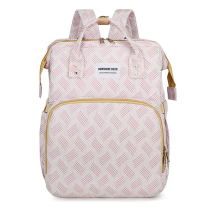 👶2-in-1 Baby Diaper Bag Backpack – Fold-Out Care Space & Large Storage
