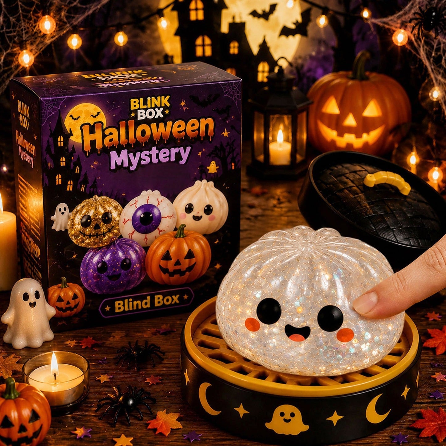 🎃 Limited-Time Sale 👻 Halloween Ghost Dumpling Slow-Rebound Squishy Toy🎁