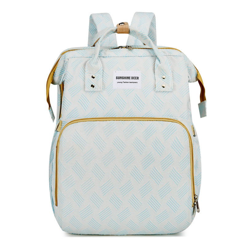 👶2-in-1 Baby Diaper Bag Backpack – Fold-Out Care Space & Large Storage