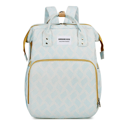 👶2-in-1 Baby Diaper Bag Backpack – Fold-Out Care Space & Large Storage