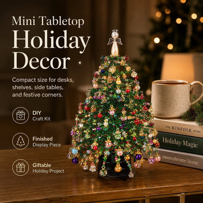 ✨ DIY Lighted Seasonal Tabletop Tree Kit – Create Your Own Holiday Magic