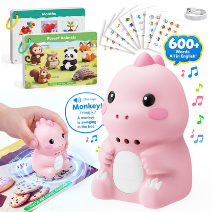 🦖 Interactive Talking Dinosaur Learning Toy Set – Early Education Kit for Kids (Alphabet, Emotion & Cognitive Development)