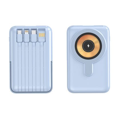 🔋 7-in-1 Magnetic Wireless Power Bank | All-In-One Travel Charger With Built-In Cables🧲
