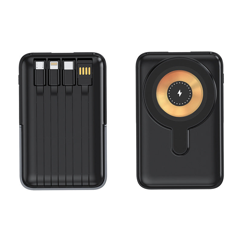 🔋 7-in-1 Magnetic Wireless Power Bank | All-In-One Travel Charger With Built-In Cables🧲