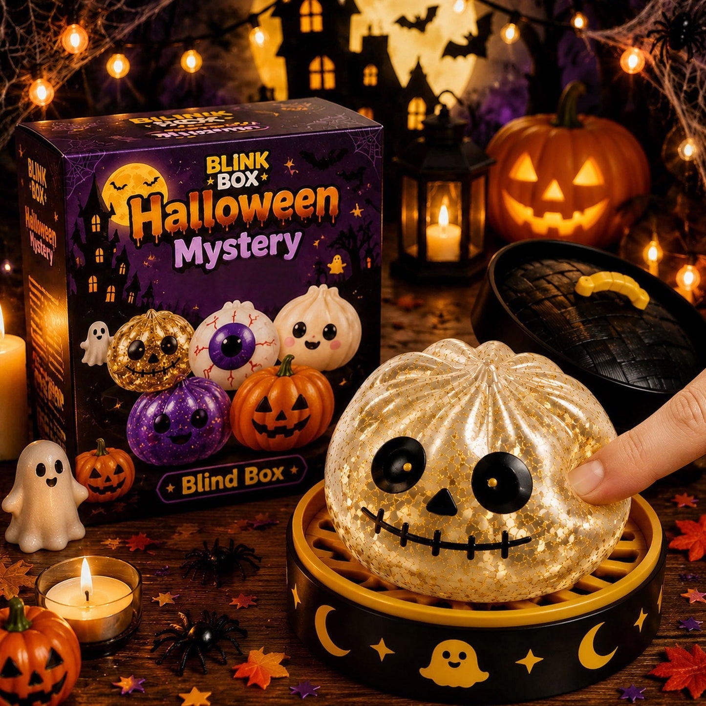 🎃 Limited-Time Sale 👻 Halloween Ghost Dumpling Slow-Rebound Squishy Toy🎁