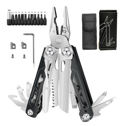 🏕️ 16-in-1 Camping Multi-Tool with Full-Size Scissors & Carrying Pouch