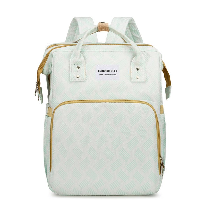 👶2-in-1 Baby Diaper Bag Backpack – Fold-Out Care Space & Large Storage