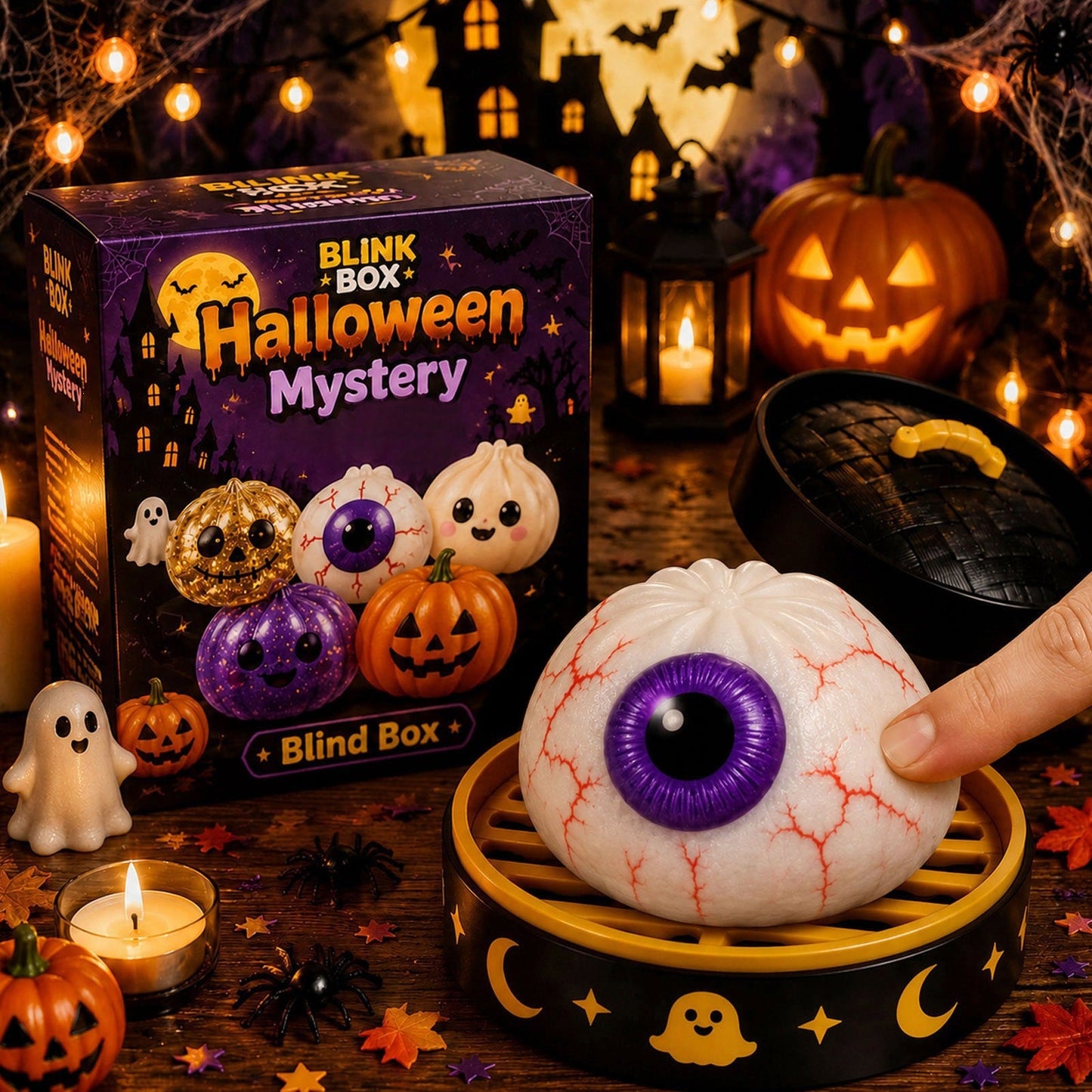 🎃 Limited-Time Sale 👻 Halloween Ghost Dumpling Slow-Rebound Squishy Toy🎁