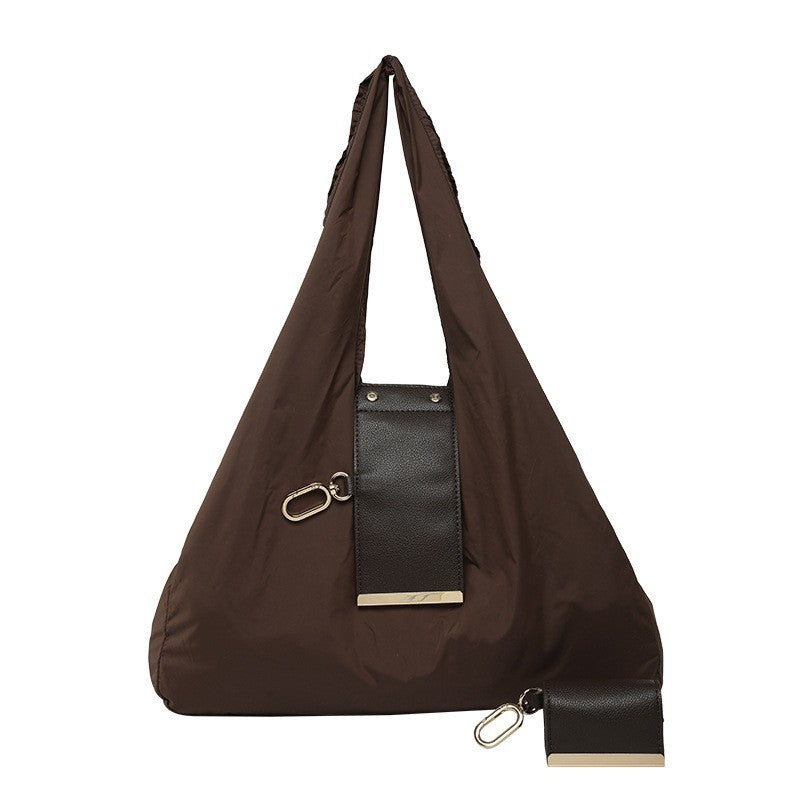 👜 Foldable Shopping Tote Bag with Clip-On Storage Case