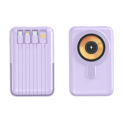 🔋 7-in-1 Magnetic Wireless Power Bank | All-In-One Travel Charger With Built-In Cables🧲