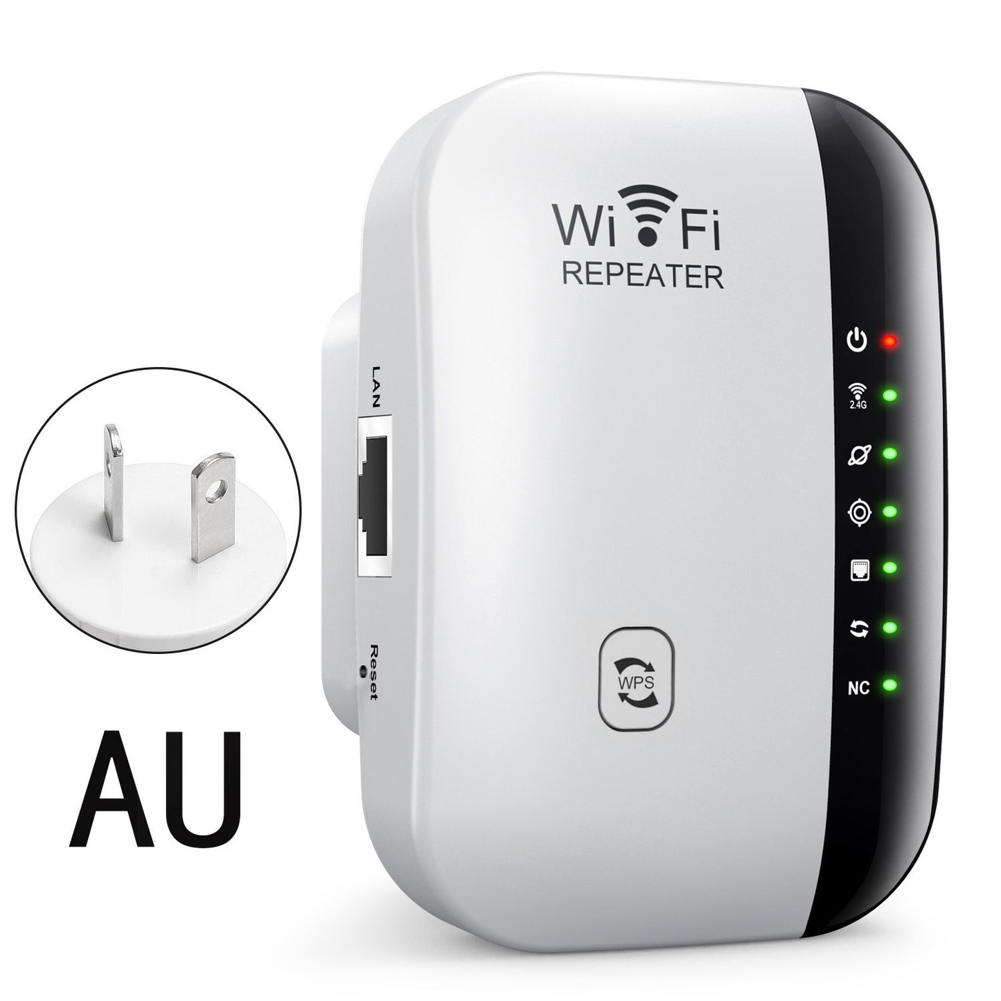 📶 WiFi Range Extender – Plug-In Repeater with Ethernet Port & Free Cable