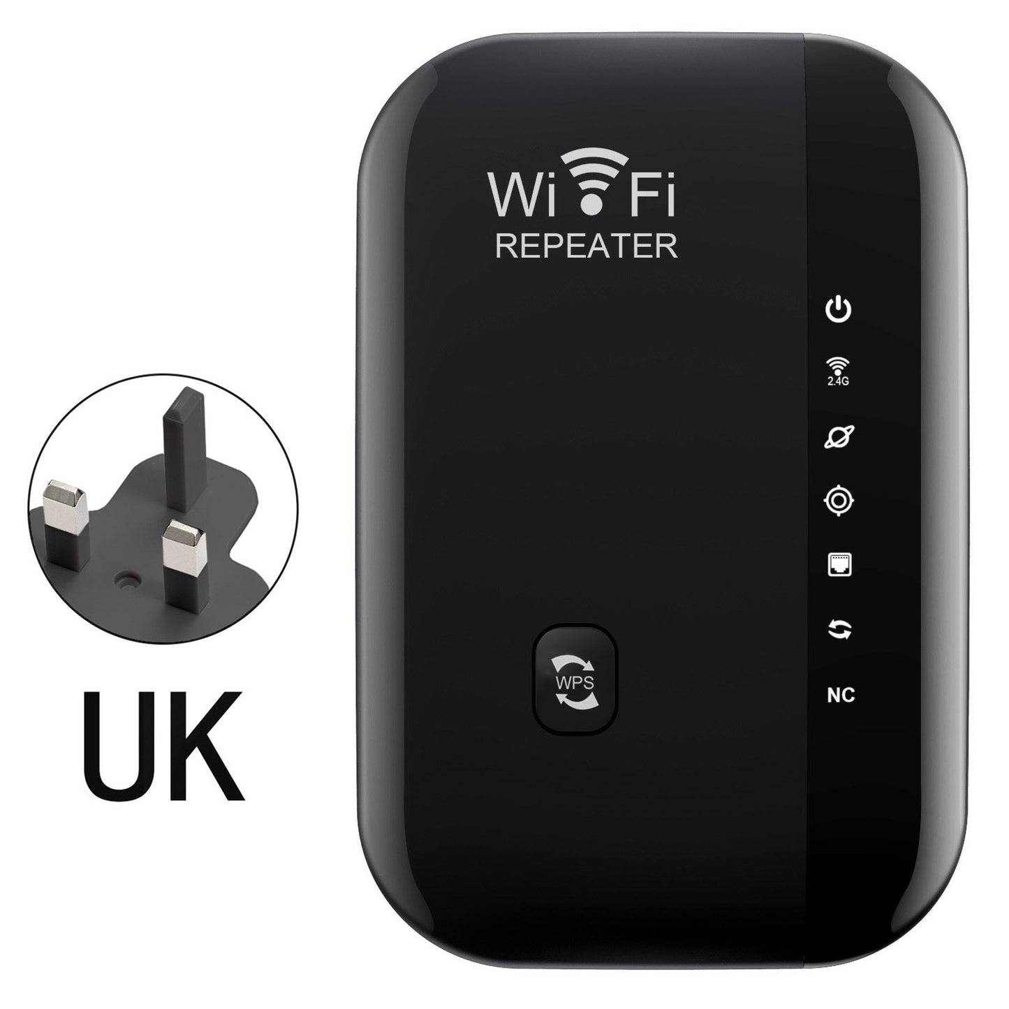 📶 WiFi Range Extender – Plug-In Repeater with Ethernet Port & Free Cable
