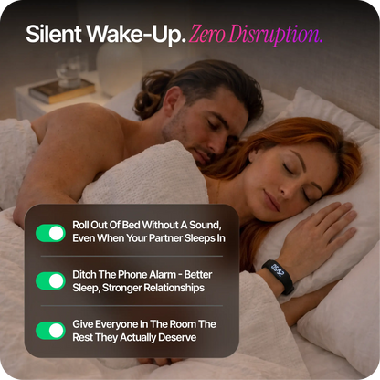 ⌚  Silent Vibration Alarm Clock - Wrist-Worn Wake-Up Device for Heavy Sleepers